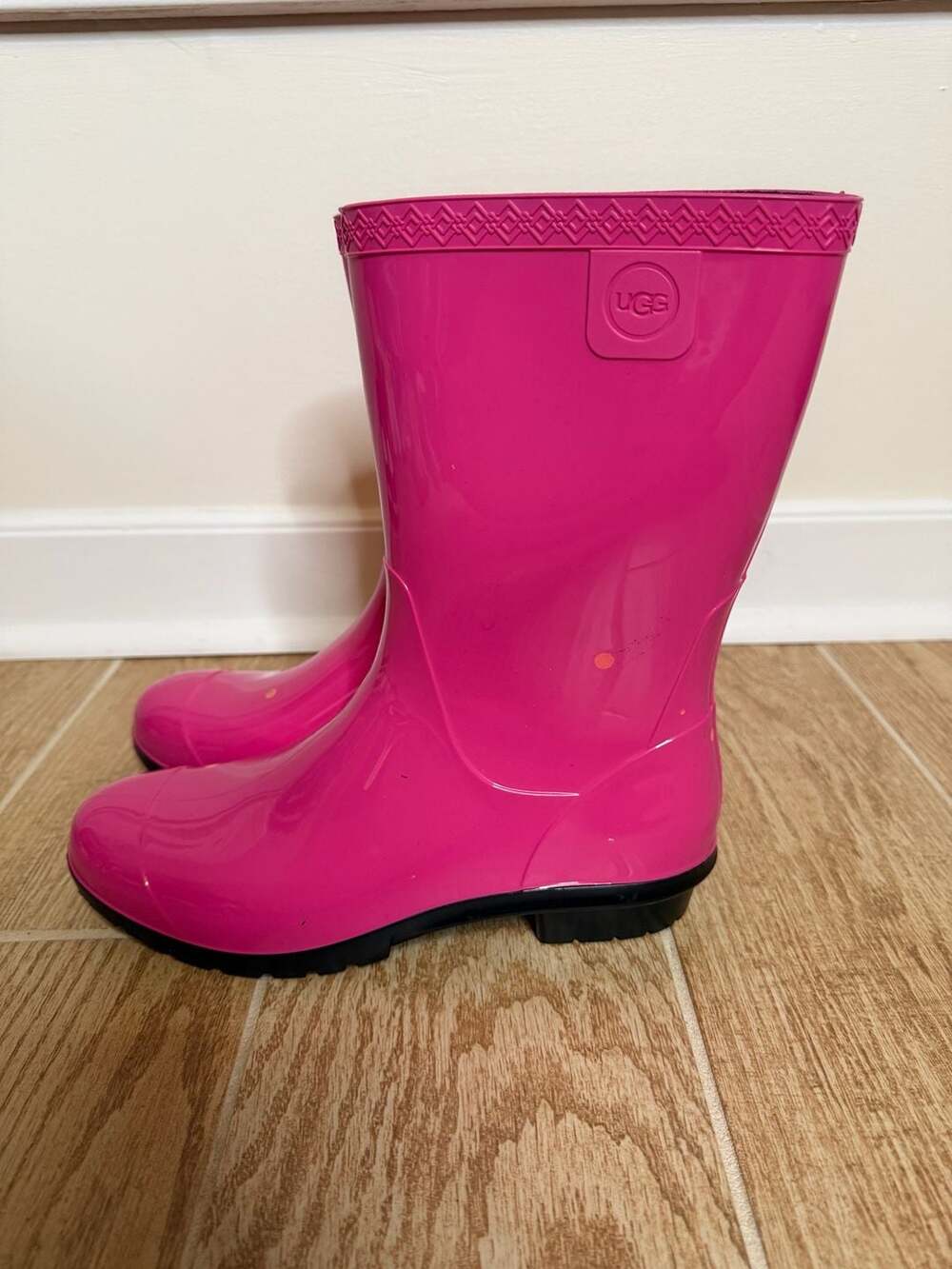 UGG Shaye Pink Waterproof Rain Boots